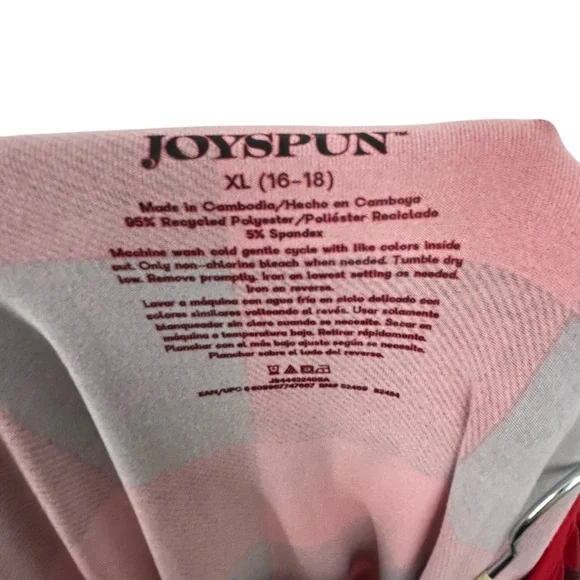 Joyspun Women’s Buffalo Plaid “COZY” Pajama Set – Red/Black Check – Size XL - Picture 6 of 7